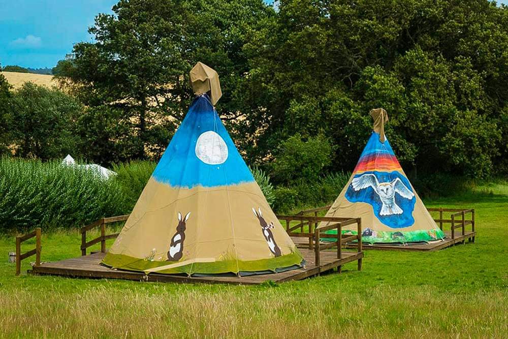 Sioux Tipis in Sussex - Glamping at Big Sky Tipis